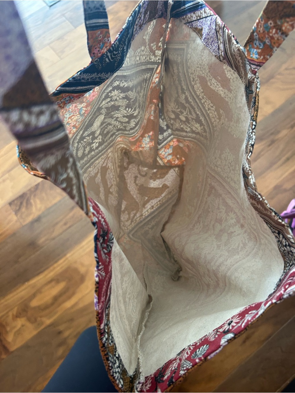 Sezane x inoui Patchwork Tote Bag - Multicolor new - Picture 2 of 5